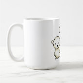 二匹の小さなホッキョクグマ コーヒーマグカップ (左)