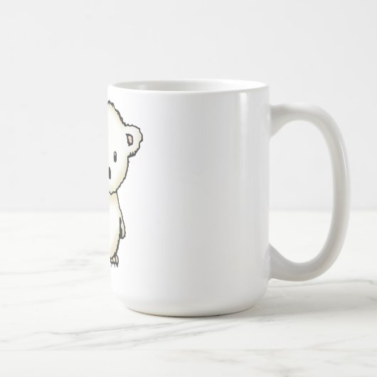 二匹の小さなホッキョクグマ コーヒーマグカップ (右)