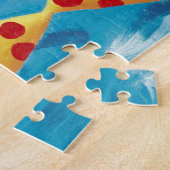 二匹の斑点魚の絵 ジグソーパズル (側面)