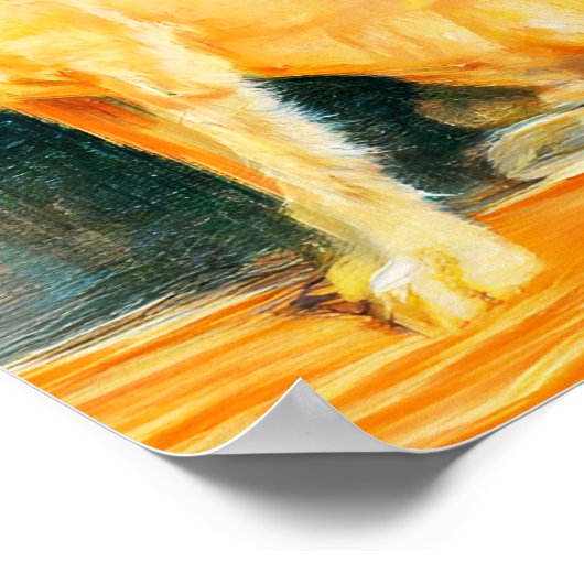 二匹の犬の勉強 ポスター (角)