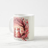 二匹の狐 あなたが私の心を盗んだ コーヒーマグカップ (正面左)