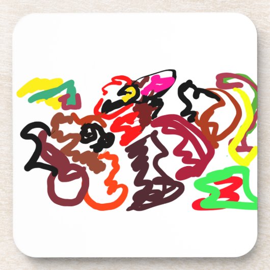 二匹の狼の秋恋人 コースター (正面)