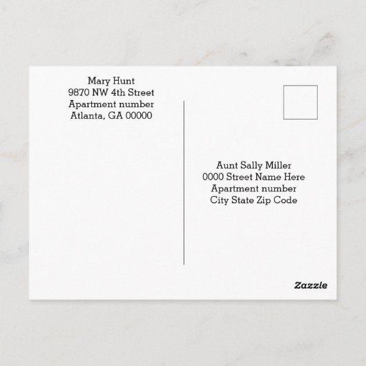 二匹の猫がいる美しい渦巻き園 ポストカード (裏面)