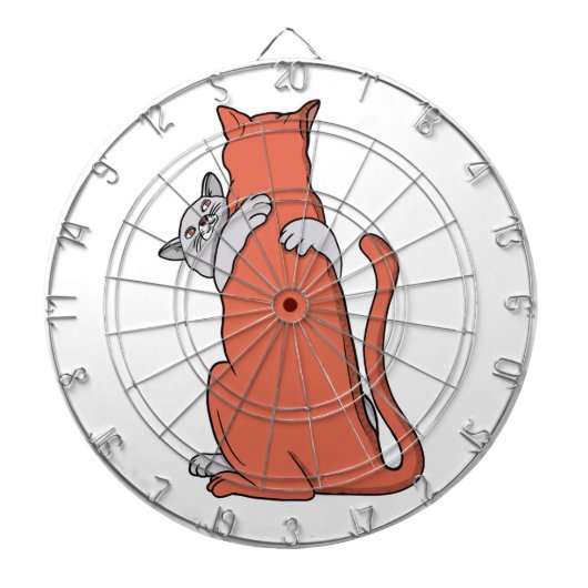 二匹の猫の友情 ダーツボード (正面)