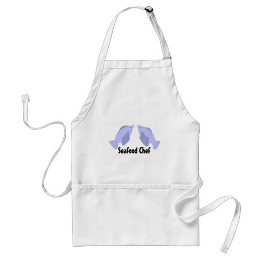 二匹の青い魚 スタンダードエプロン (正面)
