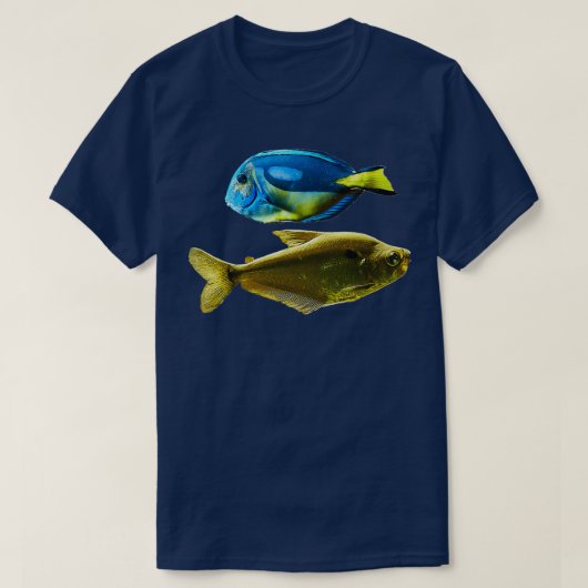 二匹の魚 Tシャツ (デザイン正面)