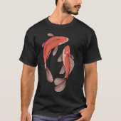 二匹の鯉 Tシャツ (正面)