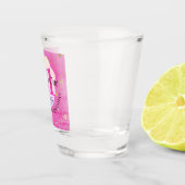 二十かわいらし一バラピンクかわいらしバースデーパーティー ショットグラス (右)