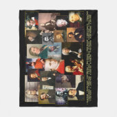 二十一名人 フリースブランケット (正面)