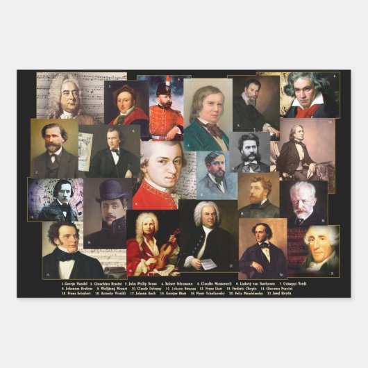 二十一名人 ラッピングペーパーシート (正面)