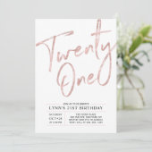 二十一 |バラ金ゴールド21歳の誕生日パーティー 招待状 (スタンド正面)