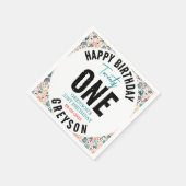 二十一 | 幾何カラフル21歳の誕生日 スタンダードカクテルナプキン (角)