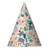 二十一 | 幾何カラフル21歳の誕生日 パーティーハット (裏面)