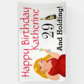 二十九アンド・ホールディング誕生日 横断幕 (縦)