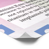 二十二チタン(Ti)元素周期表 ポスター (角)