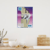 二十二チタン(Ti)元素周期表 ポスター (キッチン)