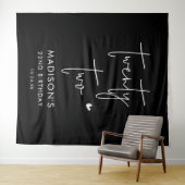 二十二ミニマル22回目の誕生日パーティー タペストリー (インサイチュ(横))