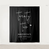 二十二ミニマル22回目の誕生日パーティー タペストリー (正面)