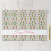 二十五水彩画パターン(の模様が)ある紙ランチョンマット ペーパーパッド (インサイチュ)