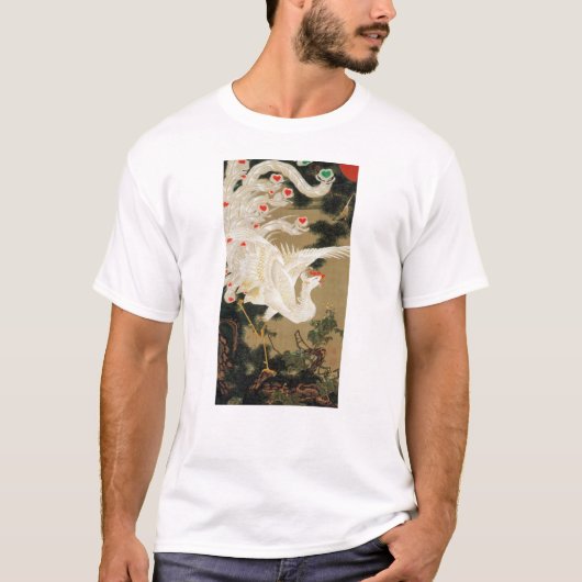二十五老松白鳳図松若冲鳳凰若冲 Tシャツ (正面)