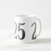 二十五25誕生日 コーヒーマグカップ (正面右)