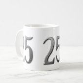 二十五25誕生日 コーヒーマグカップ (正面左)