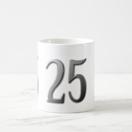 二十五25誕生日 コーヒーマグカップ (中央)
