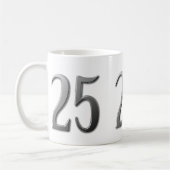 二十五25誕生日 コーヒーマグカップ (左)