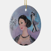 二十代はMarie Theronによってペンダントのあたりで踊ります セラミックオーナメント (右)
