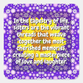 二十個姉妹引用文(姉妹フローラ) スクエアシール