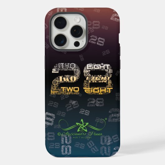 二十八二十八 iPhoneケース (裏面)