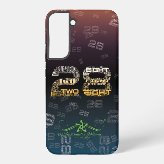 二十八二十八 SAMSUNG GALAXYケース (裏面)