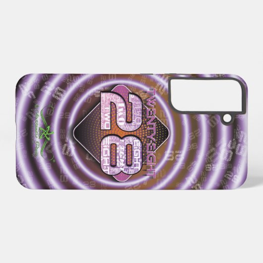 二十八二十八 SAMSUNG GALAXYケース (裏面横)