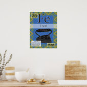 二十六鉄元素周期表 ポスター (キッチン)