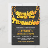 二十歳からの卒業パーティー招待状 招待状 (正面)