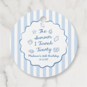 二十歳の夏 誕生日パーティ フェイバータグ (裏面)