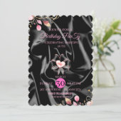 二十歳の誕生日招待状 手描き 落書き セーブザデート (スタンド正面)