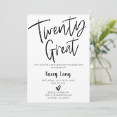 二十素晴らし二十八th二十八誕生日 招待状 (スタンド正面)