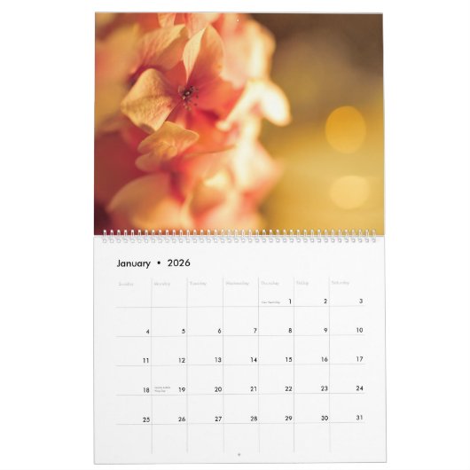 二千および12 カレンダー (1月 2026)