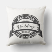 二周年記念結婚は綿 クッション (裏面)