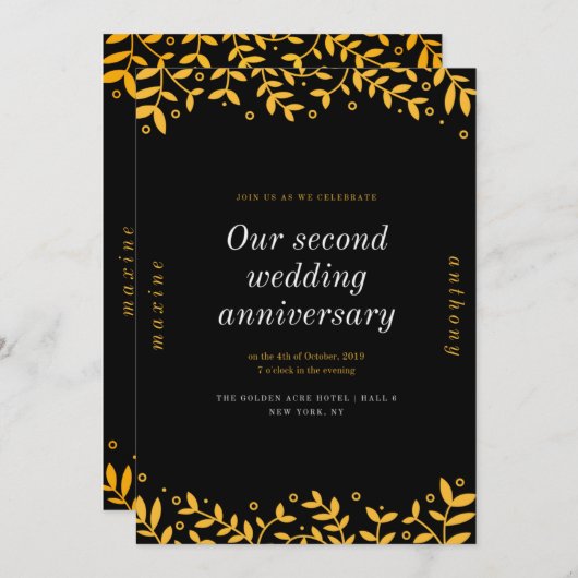 二回目結婚の記念日 セーブザデート (正面/裏面)