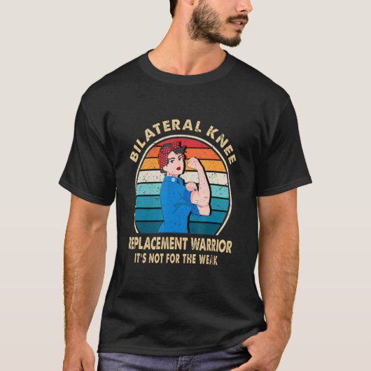 二国間の膝置換戦士の回復を取得する Tシャツ (正面)