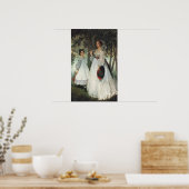 二姉妹：ポートレート, 1863 ポスター (キッチン)