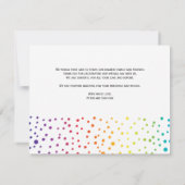 二室の紙吹雪ゲイ結婚 サンキューカード (裏面)