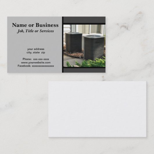 二室外中央空調機事業 名刺 (正面/裏面)