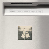 二小さな女の子キスをする磁石 マグネット (インサイチュ (食洗機))