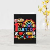 二年生最初の日 レインボー カード (黄色い花)