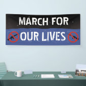 二度とおもしろい改革の行進を我々の人生の旗 横断幕 (トレードショー)