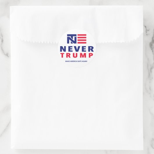 「二度と切り株を出すな、アメリカを安全にしてやれ！」 ラウンドシール (バッグ)