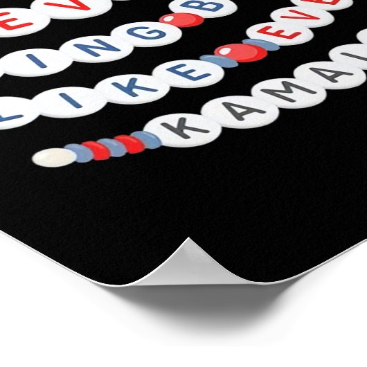 二度と戻らないカマラハリス ポスター (角)